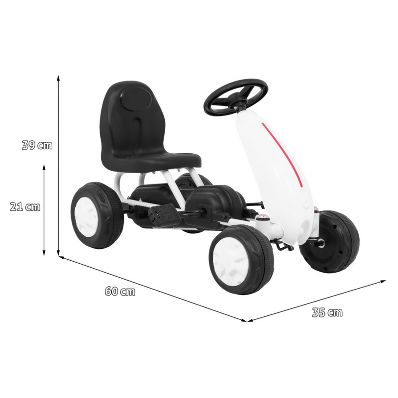 Minamais kartings "Go-kart for The Youngest", balts