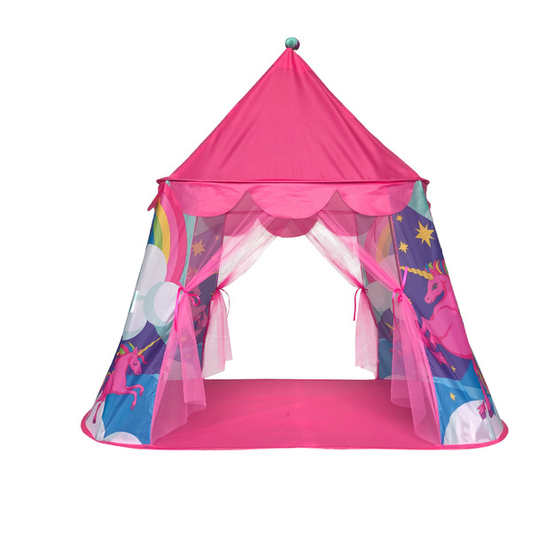 Bērnu telts - Vienradzis, rozā krāsā