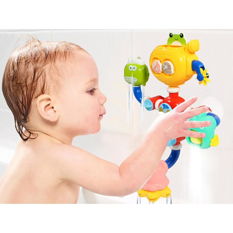 Vannas istabas rotaļlietas ūdens dzirnaviņas ar piesūcekni
