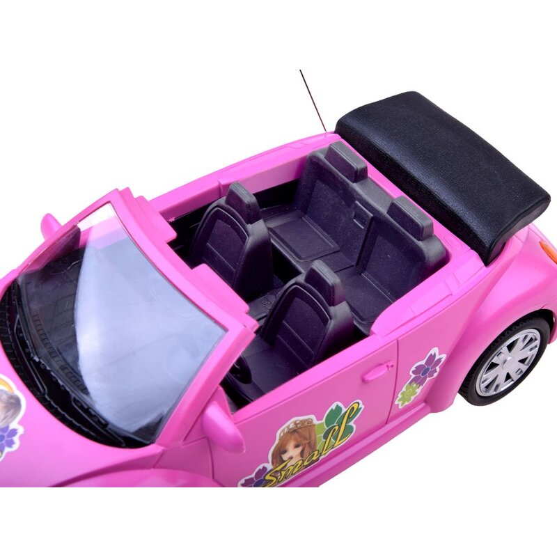 Tālvadības pults vadāma automašīna - Beetle, rozā