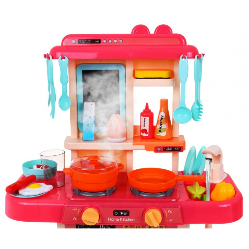 Moderna bērnu virtuvīte, rozā, 63x22x45,5