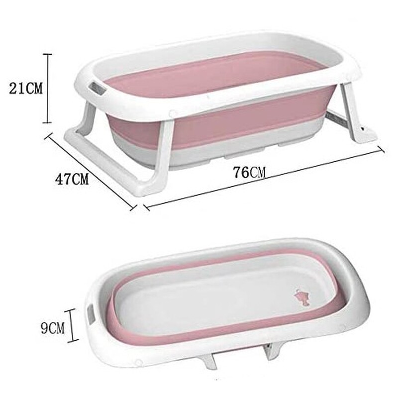 Bērnu saliekamā vanna, rozā krāsā