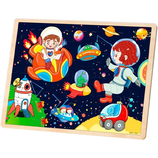 Koka puzle, kuras pamatā ir "Astronauti"