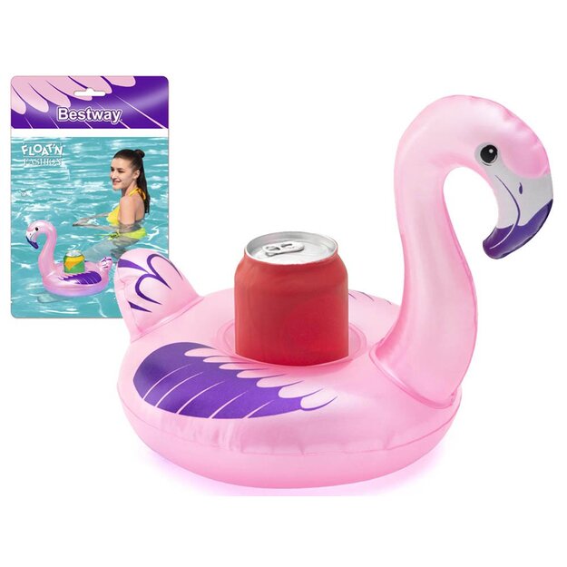 Piepūšamais peldošais dzērienu turētājs Bestway "Flamingo"
