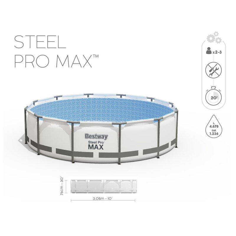 Baseins Bestway „Steel Pro Max" 305 x 76 cm