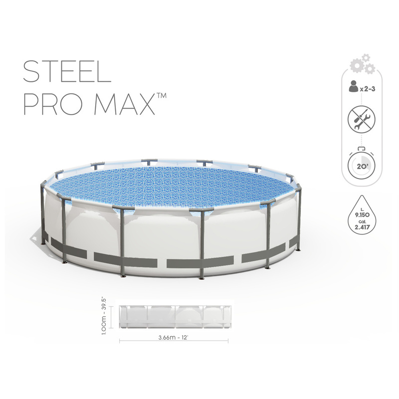 Baseins Bestway „Steel Pro Max" 366 x 100 cm