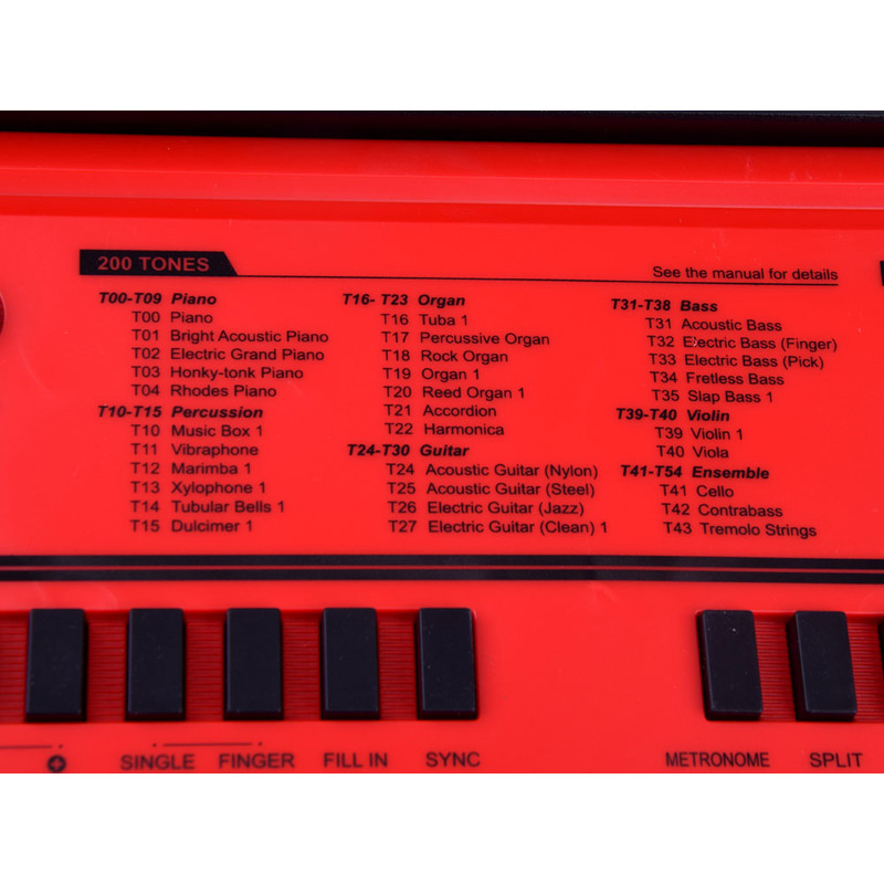 Bērnu sintezators ar mikrofonu BF-950A, sarkans