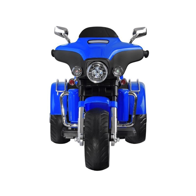 Liels elektriskais motocikls, zils