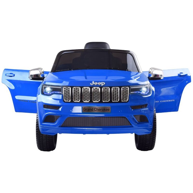 Vienvietīgs elektromobīlis "Jeep Grand Cherokee", lakots zils