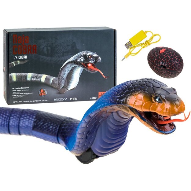 Tālvadības čūska - kobra, zila