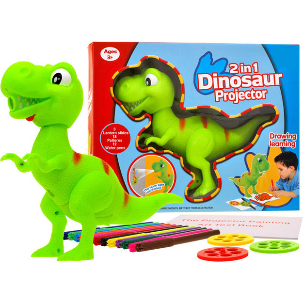 Bērnu rotaļlietu dinozaurs - projektors