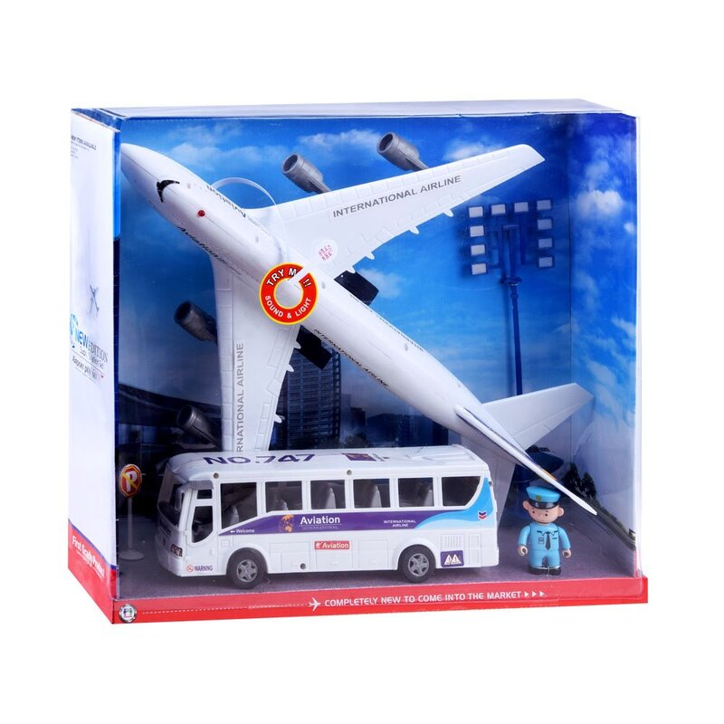 Lidmašīna un lidostas autobuss