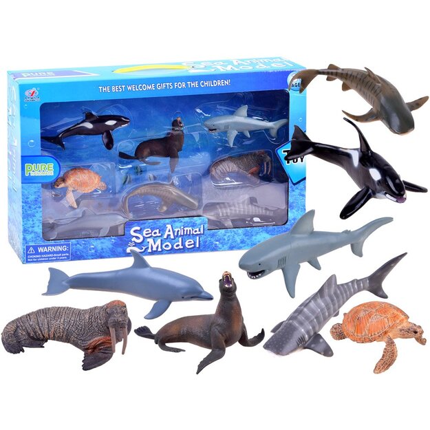 Jūras dzīvnieku figūriņu komplekts