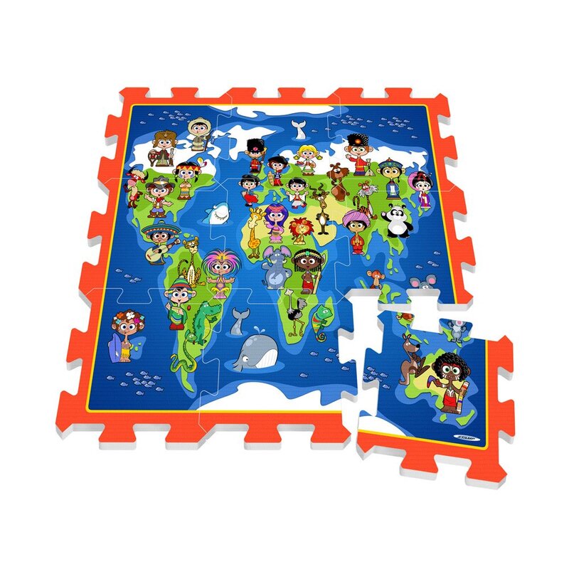 Liela mīksta puzle "Pasaules bērni"	