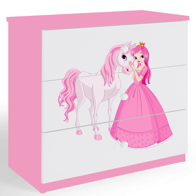 Kumode Babydreams - Princese un zirgs, rozā
