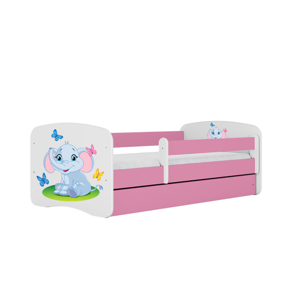 Gulta Babydreams - Mazs zilonītis, rozā, 160x80, ar atvilktni