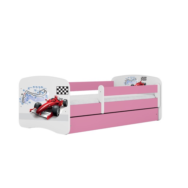 Gulta Babydreams - Formula, rozā, 160x80, ar atvilktni