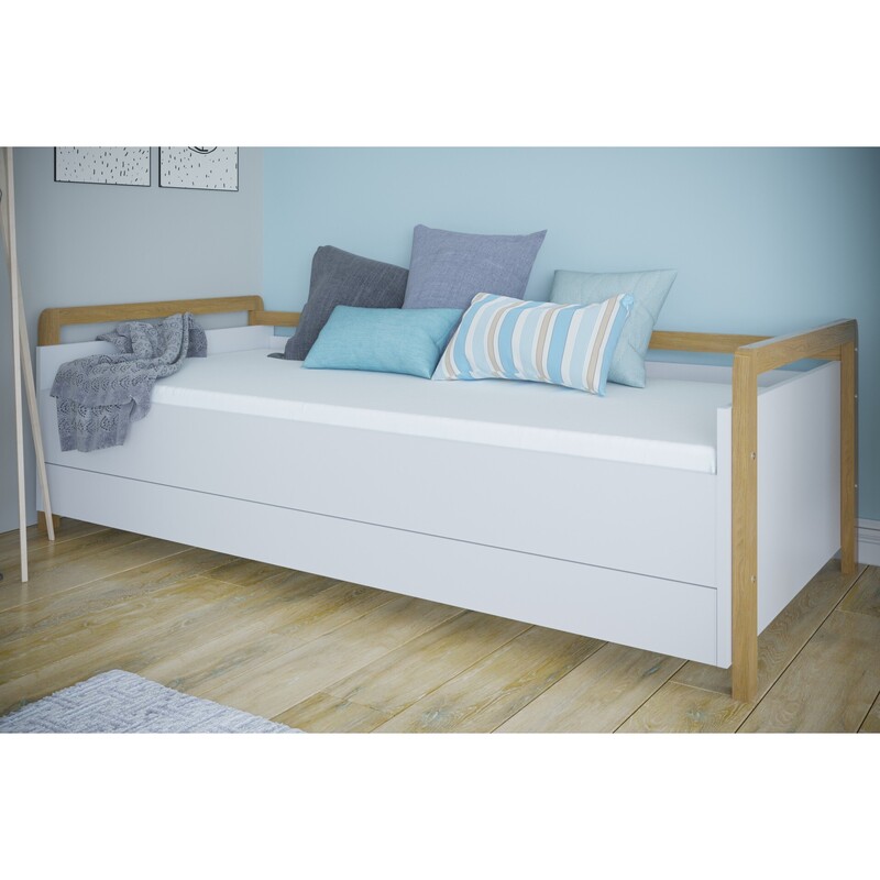 Dīvāns-gulta - Victor, balta, 180x80