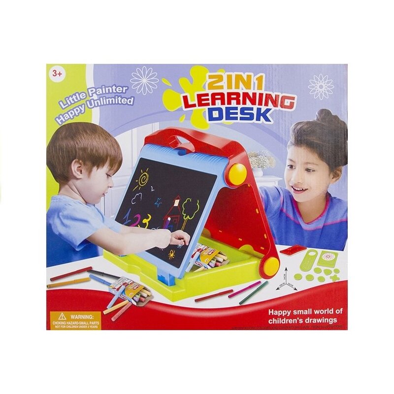 Divpusējā zīmēšanas tāfele "Learning Desk"