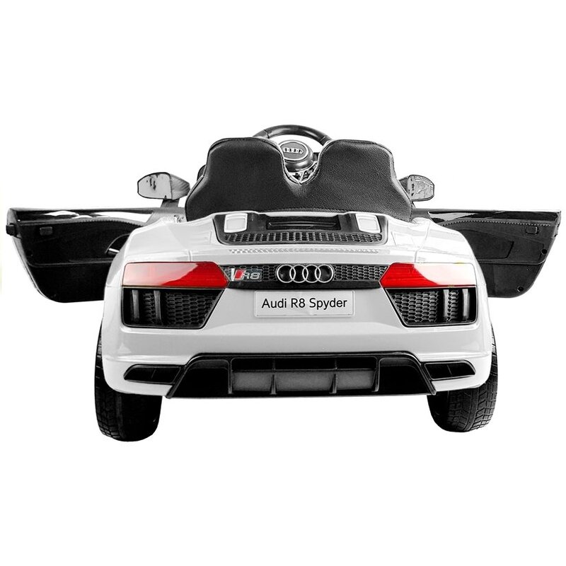 Bērnu vienvietīgs elektromobilis "Audi R8", balts