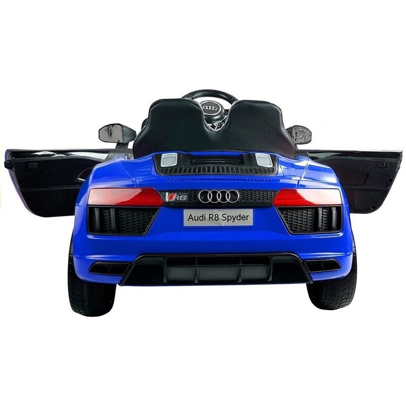 Bērnu vienvietīgs elektromobilis "Audi R8 Spyder", zils