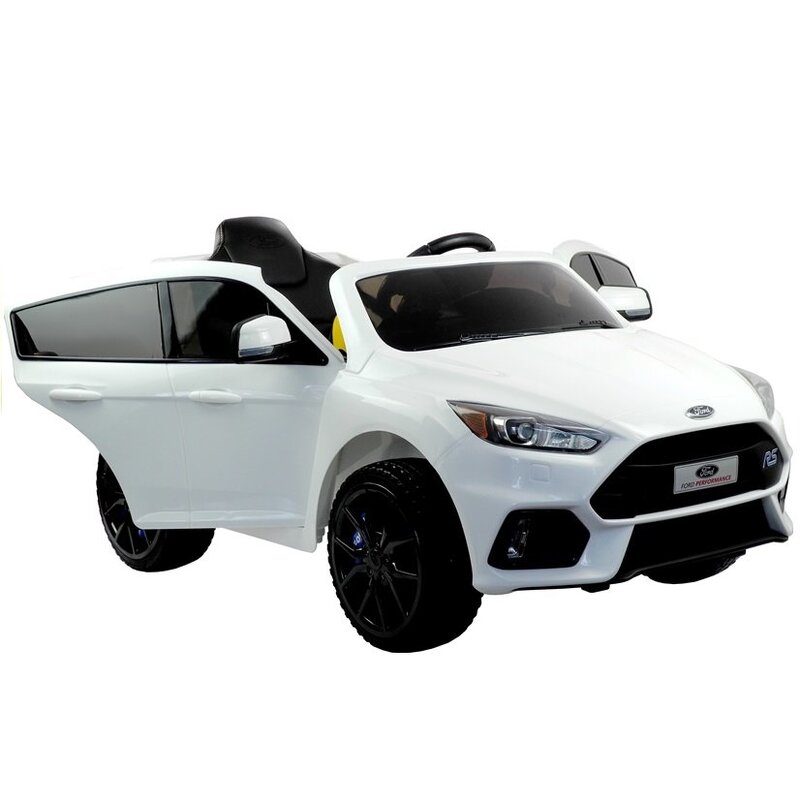 Bērnu vienvietīgs elektromobilis "Ford Focus RS", balts 