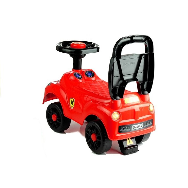 Bērnu stumjamā automašīna „Racer“, sarkana