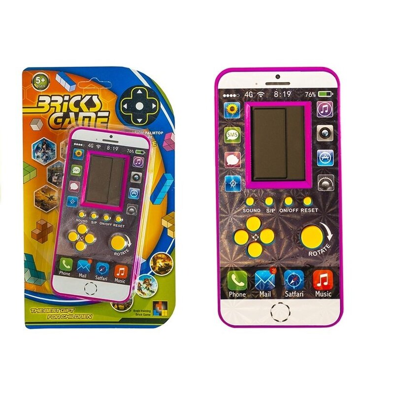 Elektroniskā spēle "Tetris Iphone", rozā