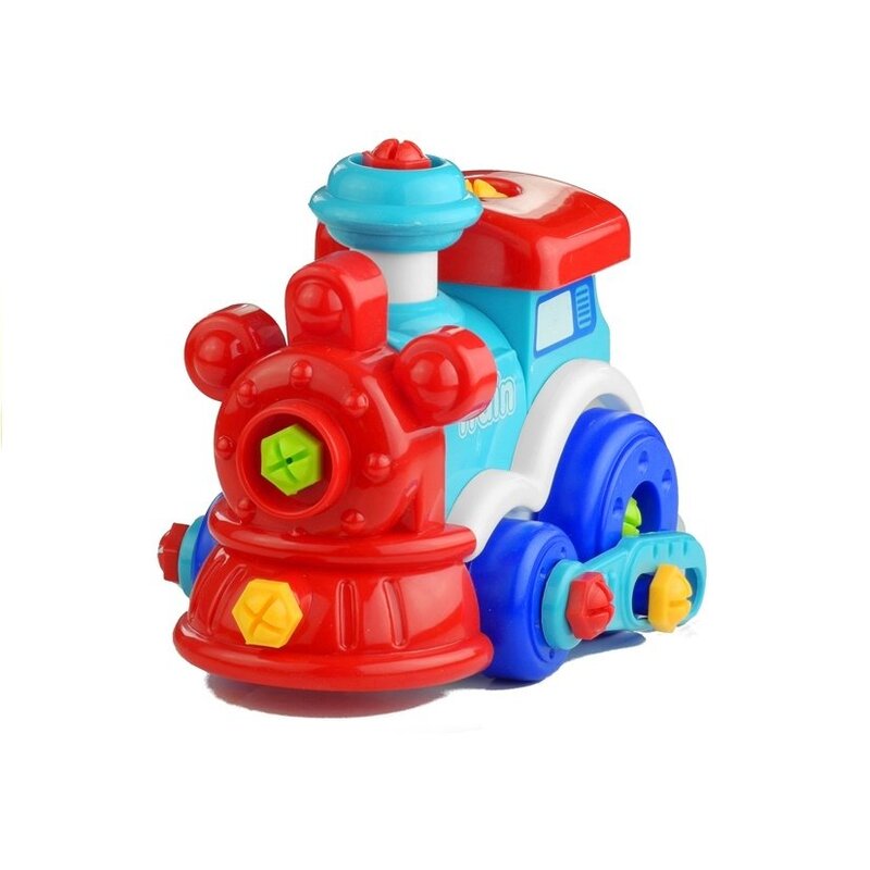 Saliekamais rotaļlietu vilciens ar piederumiem "Take Apart Vehichles"
