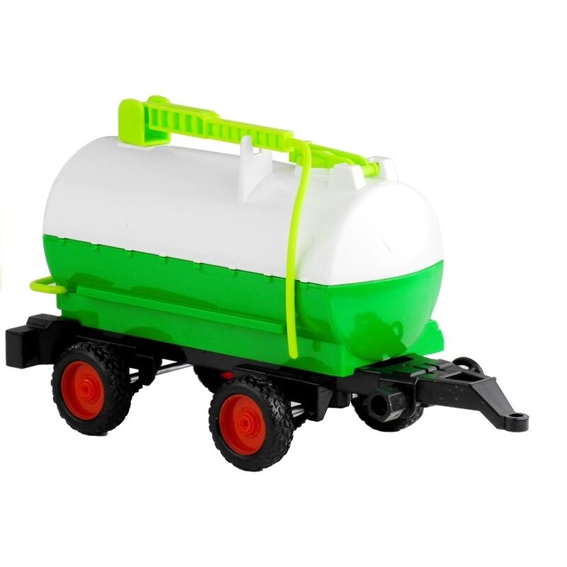 Rotaļlietu traktors ar ūdens tvertni, zaļš