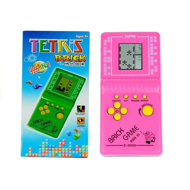 Elektroniskā spēle "Tetris", rozā