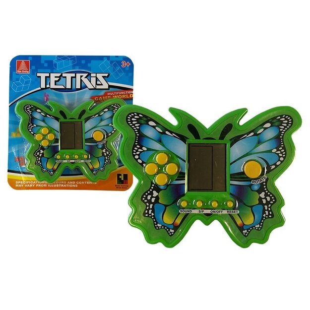 Tauriņa formas spēle "Tetris", zaļš