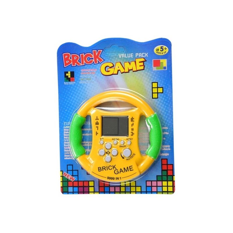 Stūres formas spēle “Tetris”, dzeltena