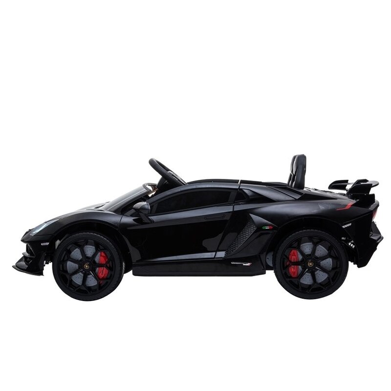 Bērnu vienvietīgs elektromobilis "Lamborghini Aventador",  melns