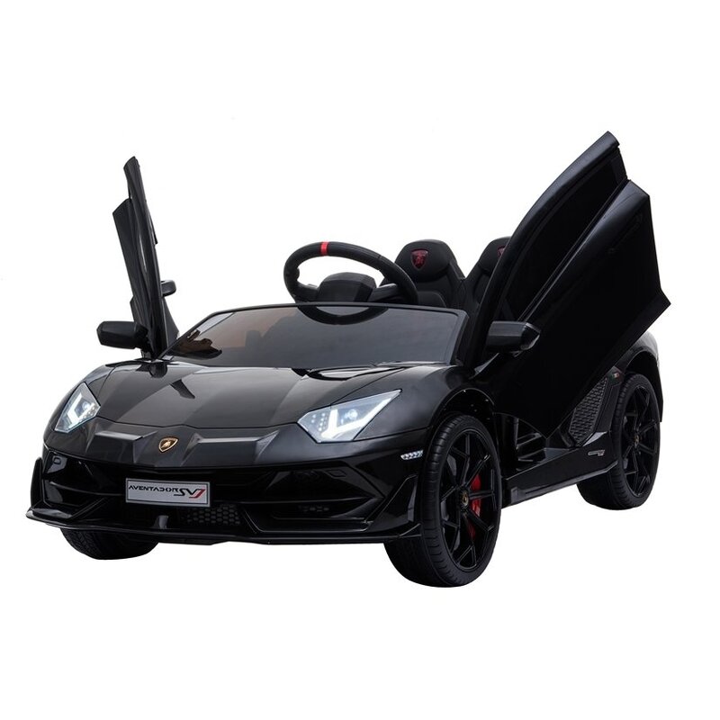 Bērnu vienvietīgs elektromobilis "Lamborghini Aventador",  melns