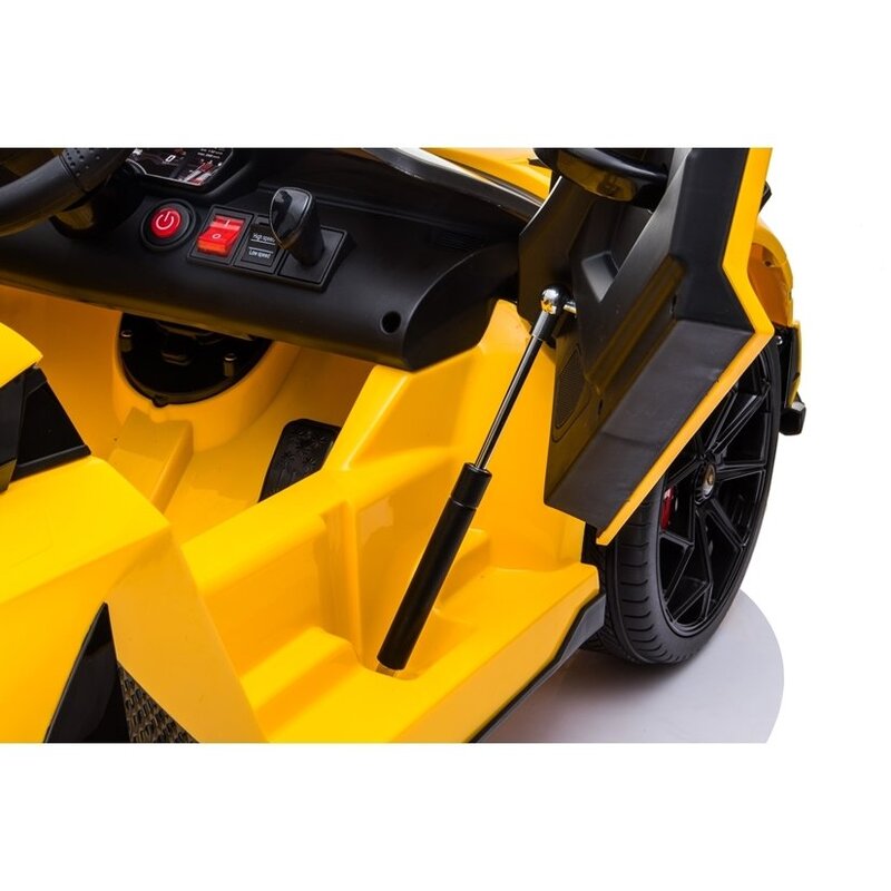 Bērnu vienvietīgs elektromobilis "Lamborghini Aventador", dzeltens