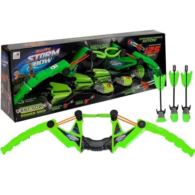 Rotaļlietu loks ar bultām "Shooting Storm Bow", zaļš