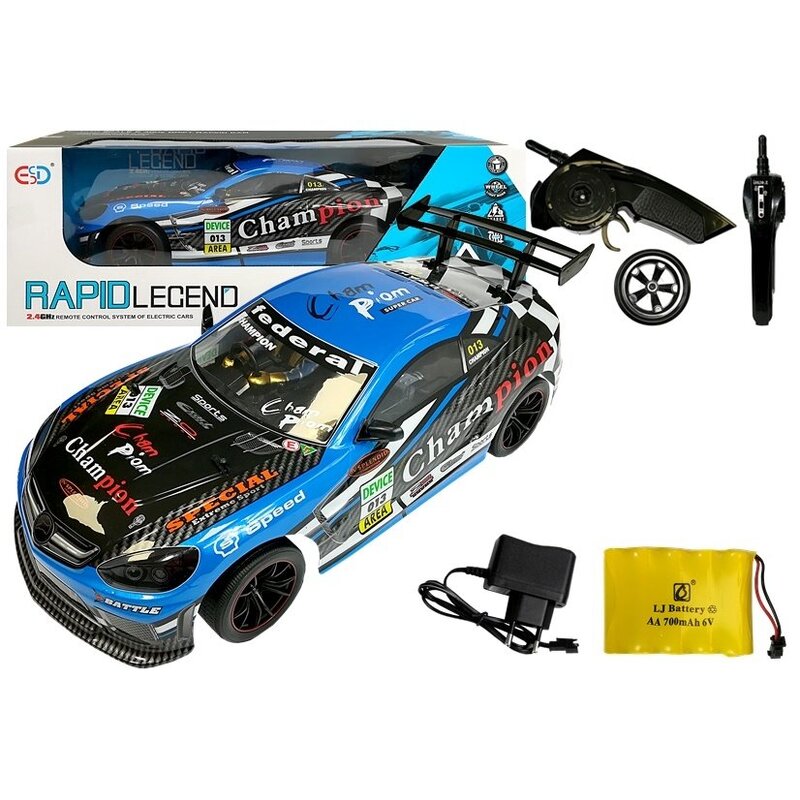 Tālvadības automašīna "Rapid Legend Champion" zila