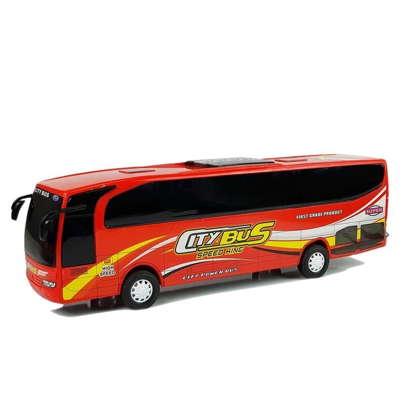Rotaļlietu autobuss "City Bus", sarkans