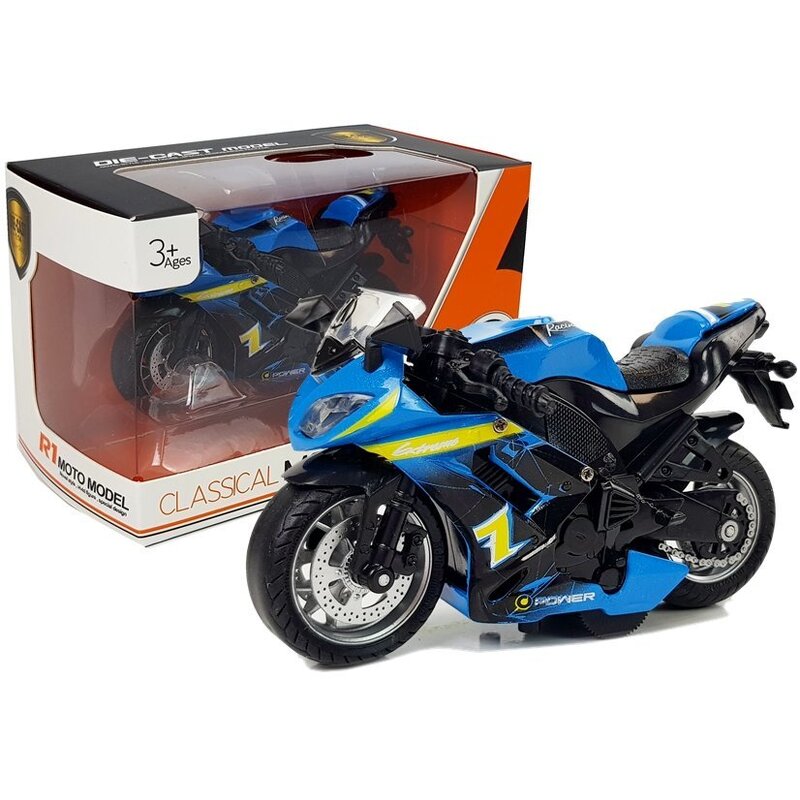 Rotaļu motocikls "Classic Motto", zils
