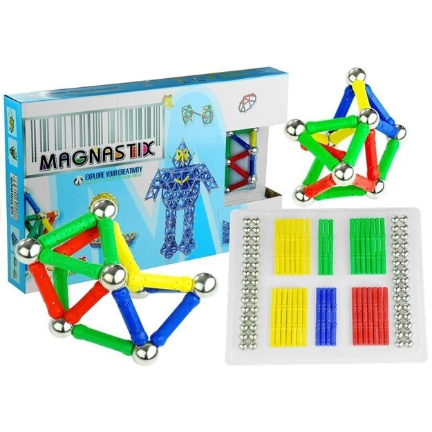 Magnētiskais konstruktors "Magnastix", 188 detaļas