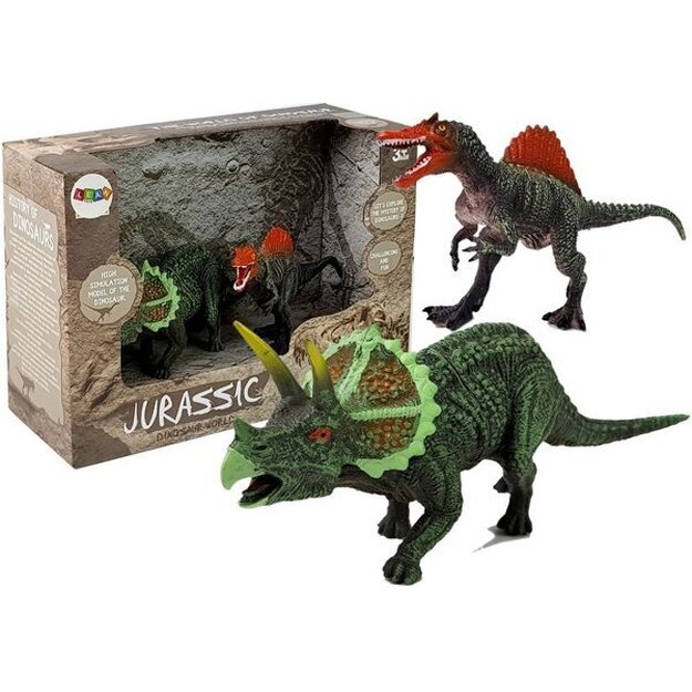 Dinozauru figūru komplekts "Spinozaurs and Triceratops"