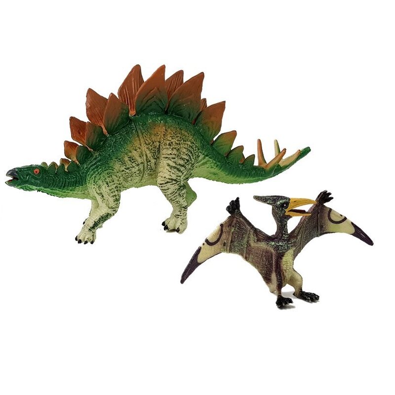 Dinozauru figūru komplekts "Stegozaurs un Pteranodons"