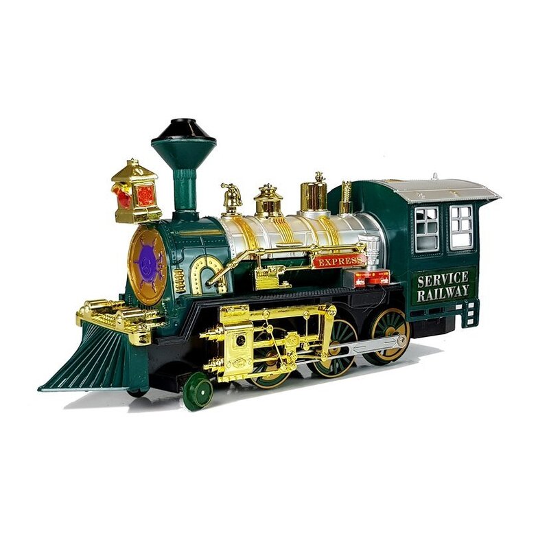 Klasisks rotaļu vilciens ar sliedēm, 480 cm
