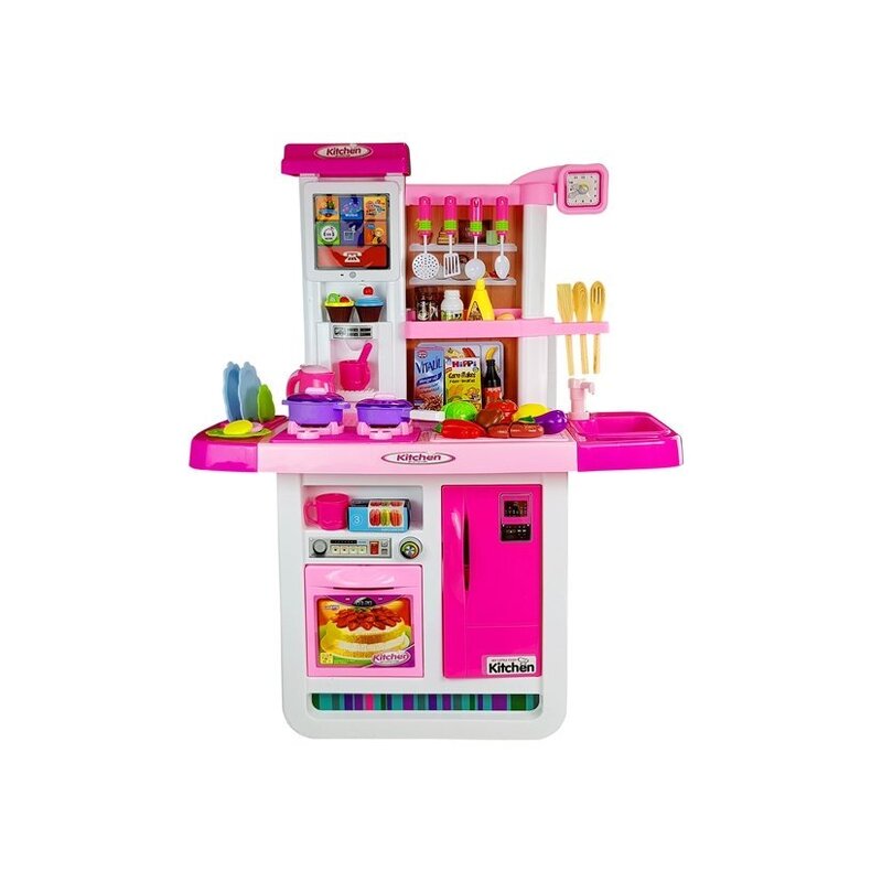 Interaktīva virtuvīte, rozā, 98x74x35