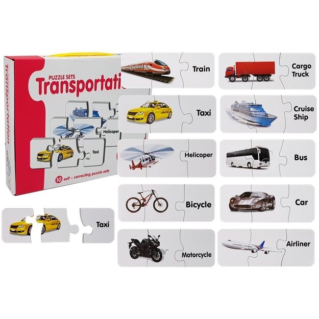 Izglītojoša puzle bērniem "Transportlīdzekļi"