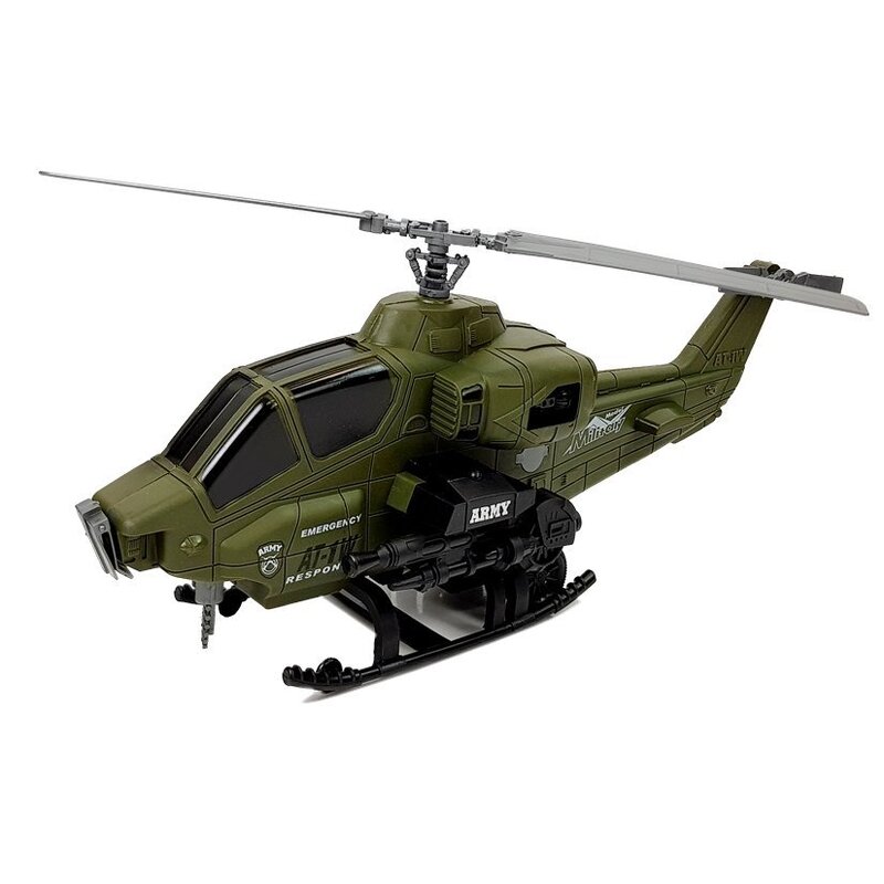 Militārā helikoptera komplekts ar ķiveri