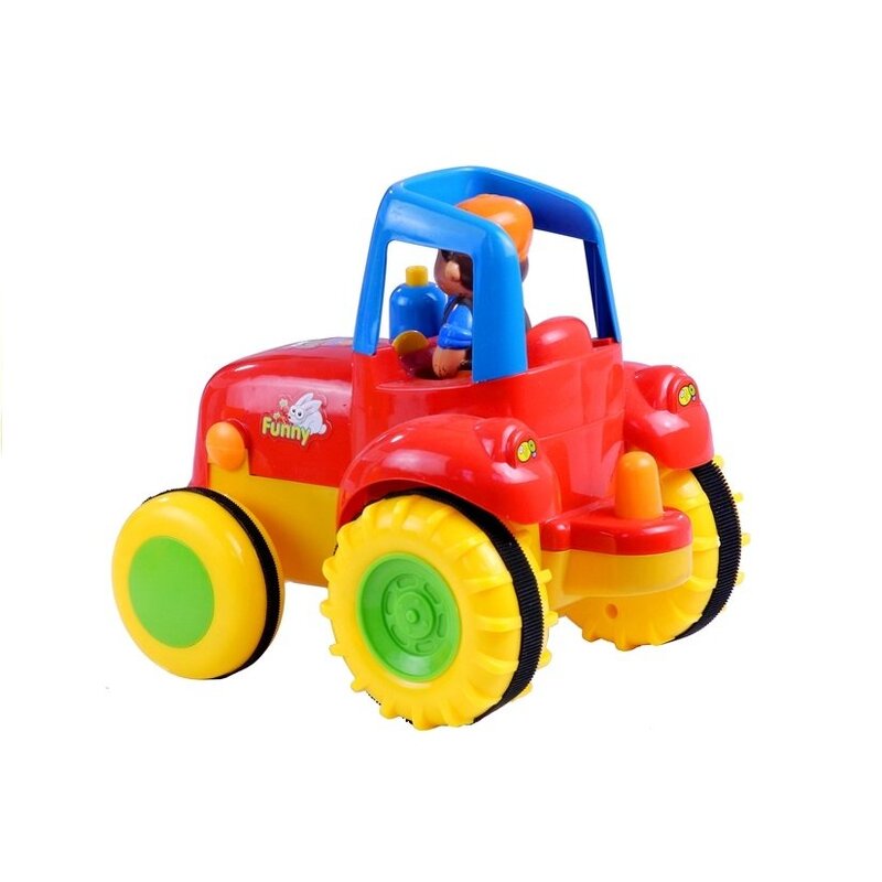 Rotaļu traktors ar mājdzīvniekiem