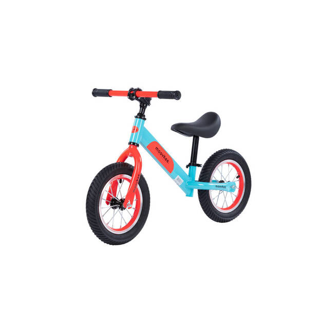 Līdzsvara velosipēds - Moovkee, 12 collas, zils ar oranžu