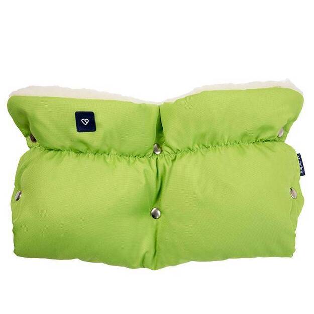 Sleep & Grow Bērnu ratiņu cimdi ar vilnas audumu, gaiši zaļi
